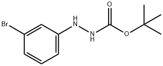 Hydrazinecarboxylic acid, 2-(3-bromophenyl)-, 1,1-dimethylethyl ester Structural