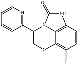 Imidazo[1,5,4-de][1,4]benzoxazin-2(1H)-one, 4,5-dihydro-7-iodo-4-(2-pyridinyl)- Structural