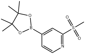 Pyridine, 2-(methylsulfonyl)-4-(4,4,5,5-tetramethyl-1,3,2-dioxaborolan-2-yl)- Structural
