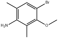 Benzenamine, 4 bromo-3-methoxy-26-dimethyl- Structural