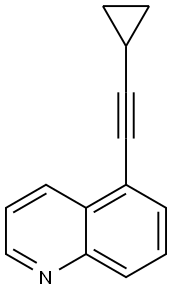 Quinoline, 5-(2-cyclopropylethynyl)- Structural