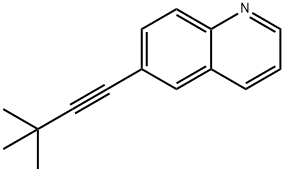 Quinoline, 6-(3,3-dimethyl-1-butyn-1-yl)- Structural