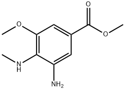 Benzoic acid, 3-amino-5-methoxy-4-(methylamino)-, methyl ester Structural