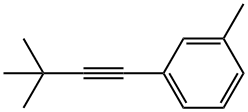 Benzene, 1-(3,3-dimethyl-1-butyn-1-yl)-3-methyl- Structural