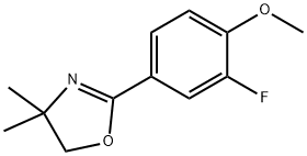Oxazole, 2-(3-fluoro-4-methoxyphenyl)-4,5-dihydro-4,4-dimethyl- Structural