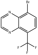 Quinoxaline, 5-bromo-8-(trifluoromethyl)- Structural