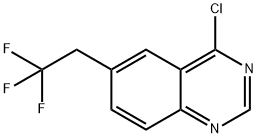 Quinazoline, 4-chloro-6-(2,2,2-trifluoroethyl)- Structural