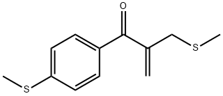 2-(methylthiomethyl)-1-(4-methylthiophenyl)prop-2-en-1-one Structural