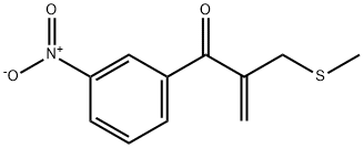 2-(methylthiomethyl)-1-(3-nitrophenyl)prop-2-en-1-one Structural