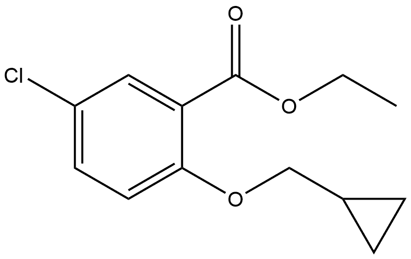 Ethyl 5-chloro-2-(cyclopropylmethoxy)benzoate Structural
