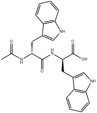 D-Tryptophan, N-acetyl-D-tryptophyl- (9CI) Structural