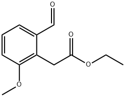 Ethyl 2-formyl-6-methoxyphenylacetate Structural