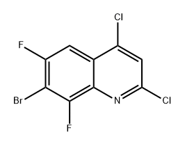 Quinoline, 7-bromo-2,4-dichloro-6,8-difluoro- Structural