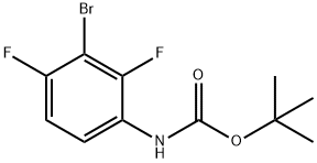 Carbamic acid, N-(3-bromo-2,4-difluorophenyl)-, 1,1-dimethylethyl ester Structural