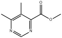 Methyl 5,6-dimethyl-4-pyrimidinecarboxylate Structural