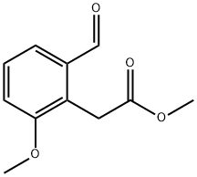 Methyl 2-formyl-6-methoxyphenylacetate Structural