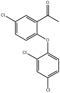 1-[5-Chloro-2-(2,4-dichlorophenoxy)phenyl]ethanone Structural