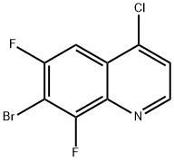 Quinoline, 7-bromo-4-chloro-6,8-difluoro- Structural