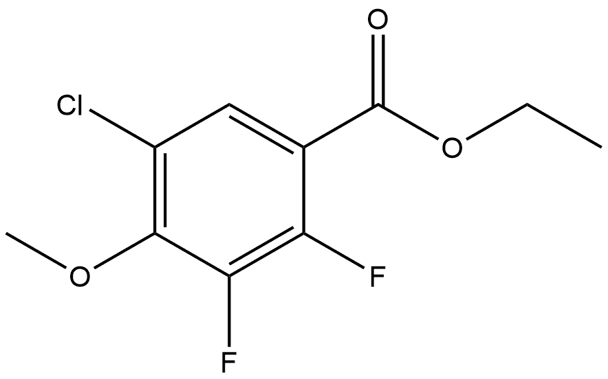 Ethyl 5-chloro-2,3-difluoro-4-methoxybenzoate Structural