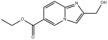 Imidazo[1,2-a]pyridine-6-carboxylic acid, 2-(hydroxymethyl)-, ethyl ester Structural
