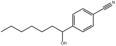 Benzonitrile, 4-(1-hydroxyheptyl)- Structural
