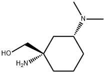 rac-[(1R,3S)-1-amino-3-(dimethylamino)cyclohexyl]methanol, cis Structural