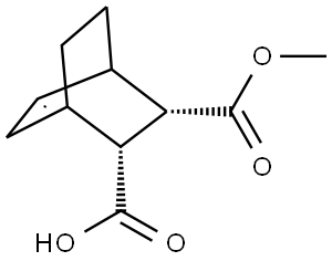 rac-(2R,3S)-3-(methoxycarbonyl)bicyclo[2.2.2]oct-5-ene-2-carboxylic acid Structural