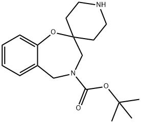 tert-butyl 4,5-dihydro-3H-spiro[1,4-benzoxazepine-2,4''-piperidine]-4-carboxylate Structural