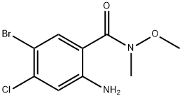 Benzamide, 2-amino-5-bromo-4-chloro-N-methoxy-N-methyl- Structural