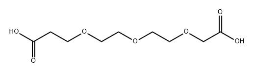 Propanoic acid, 3-[2-[2-(carboxymethoxy)ethoxy]ethoxy]- Structural