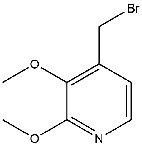 Pyridine, 4-(bromomethyl)-2,3-dimethoxy- Structural