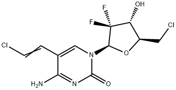 Cytidine, 5'-chloro-5-(2-chloroethenyl)-2',5'-dideoxy-2',2'-difluoro- (9CI) Structural