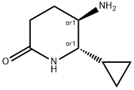 rac-(5R,6S)-5-amino-6-cyclopropylpiperidin-2-one, trans Structural