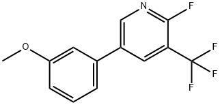 Pyridine, 2-fluoro-5-(3-methoxyphenyl)-3-(trifluoromethyl)- Structural