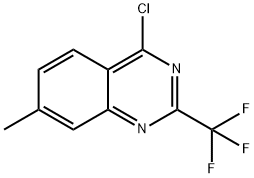 Quinazoline, 4-chloro-7-methyl-2-(trifluoromethyl)- Structural