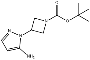 tert-butyl 3-(5-amino-1H-pyrazol-1-yl)azetidine-1-carboxylate Structural