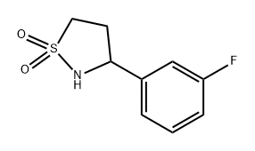 Isothiazolidine, 3-(3-fluorophenyl)-, 1,1-dioxide Structural