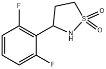 Isothiazolidine, 3-(2,6-difluorophenyl)-, 1,1-dioxide Structural