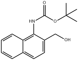 tert-butyl N-[2-(hydroxymethyl)naphthalen-1-yl]carbamate Structural