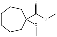 methyl 1-methoxycycloheptane-1-carboxylate Structural