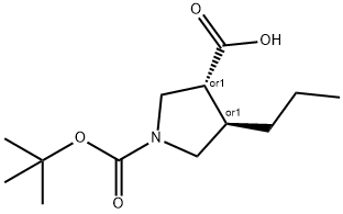 rac-(3R,4R)-1-[(tert-butoxy) Structural