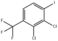 Benzene, 2,3-dichloro-1-iodo-4-(trifluoromethyl)- Structural