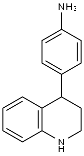 Benzenamine, 4-(1,2,3,4-tetrahydro-4-quinolinyl)- Structural