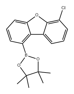 Dibenzofuran, 6-chloro-1-(4,4,5,5-tetramethyl-1,3,2-dioxaborolan-2-yl)- Structural