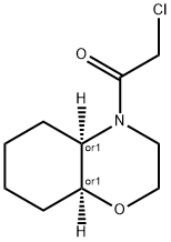 rac-1-[(4ar,8as)-octahydro-2h-1,4-benzoxazin-4-yl]-2-chloroethan-1-one Structural