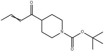 tert-butyl 4-(but-2-enoyl)piperidine-1-carboxylate Structural