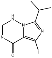 Imidazo[5,1-f][1,2,4]triazin-4(1H)-one, 5-iodo-7-(1-methylethyl)- Structural