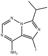 Imidazo[5,1-f][1,2,4]triazin-4-amine, 5-iodo-7-(1-methylethyl)- Structural