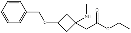 Ethyl 1-(methylamino)-3-(phenylmethoxy)cyclobutaneacetate Structural