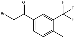 Ethanone, 2-bromo-1-[4-methyl-3-(trifluoromethyl)phenyl]- Structural